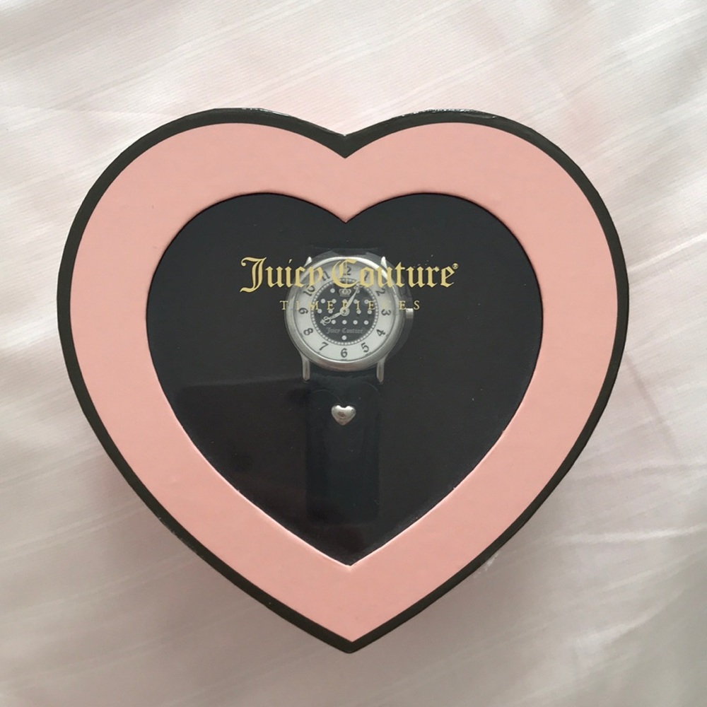 Juicy couture patent leather strap watch